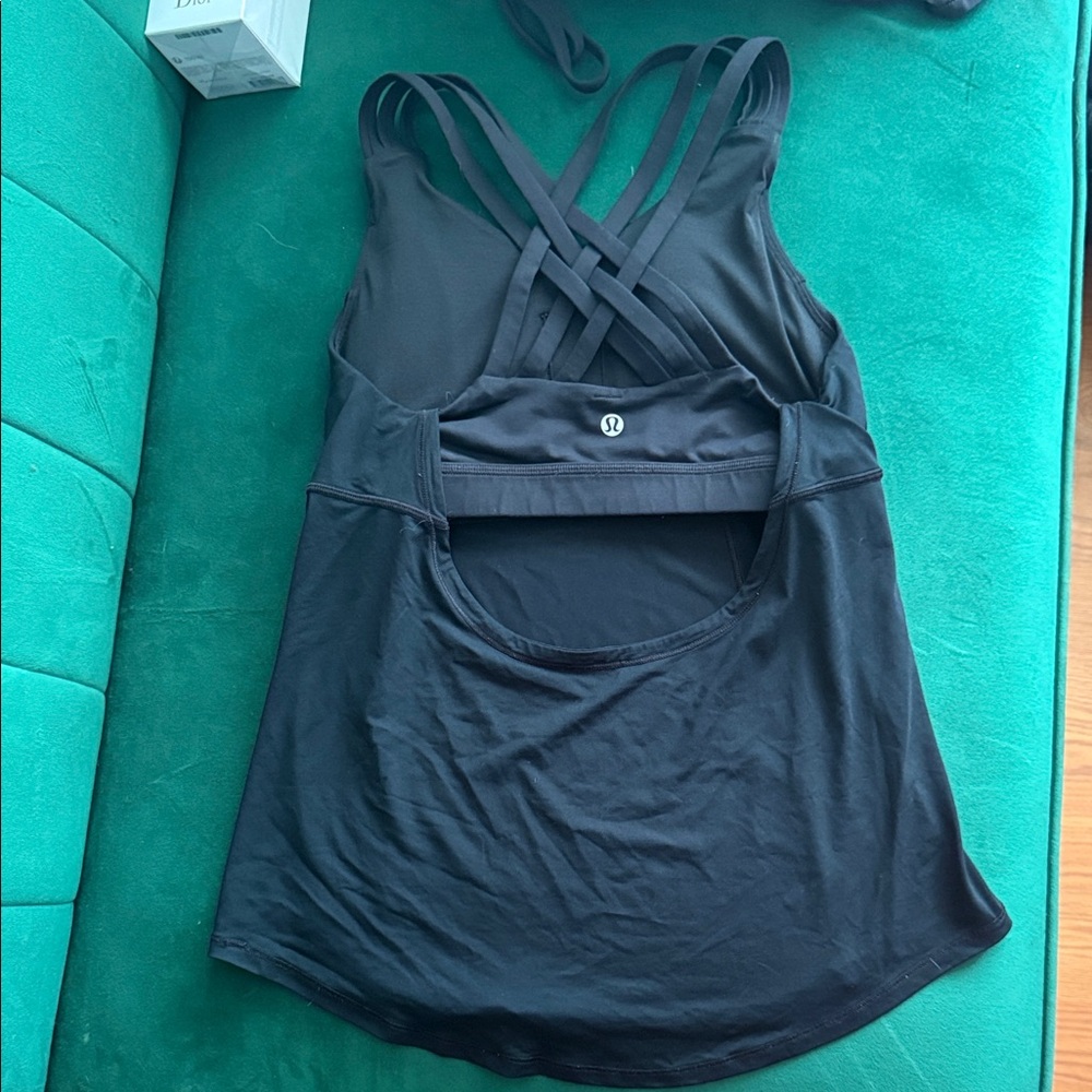 lululemon athletica Black Strappy Tank Top